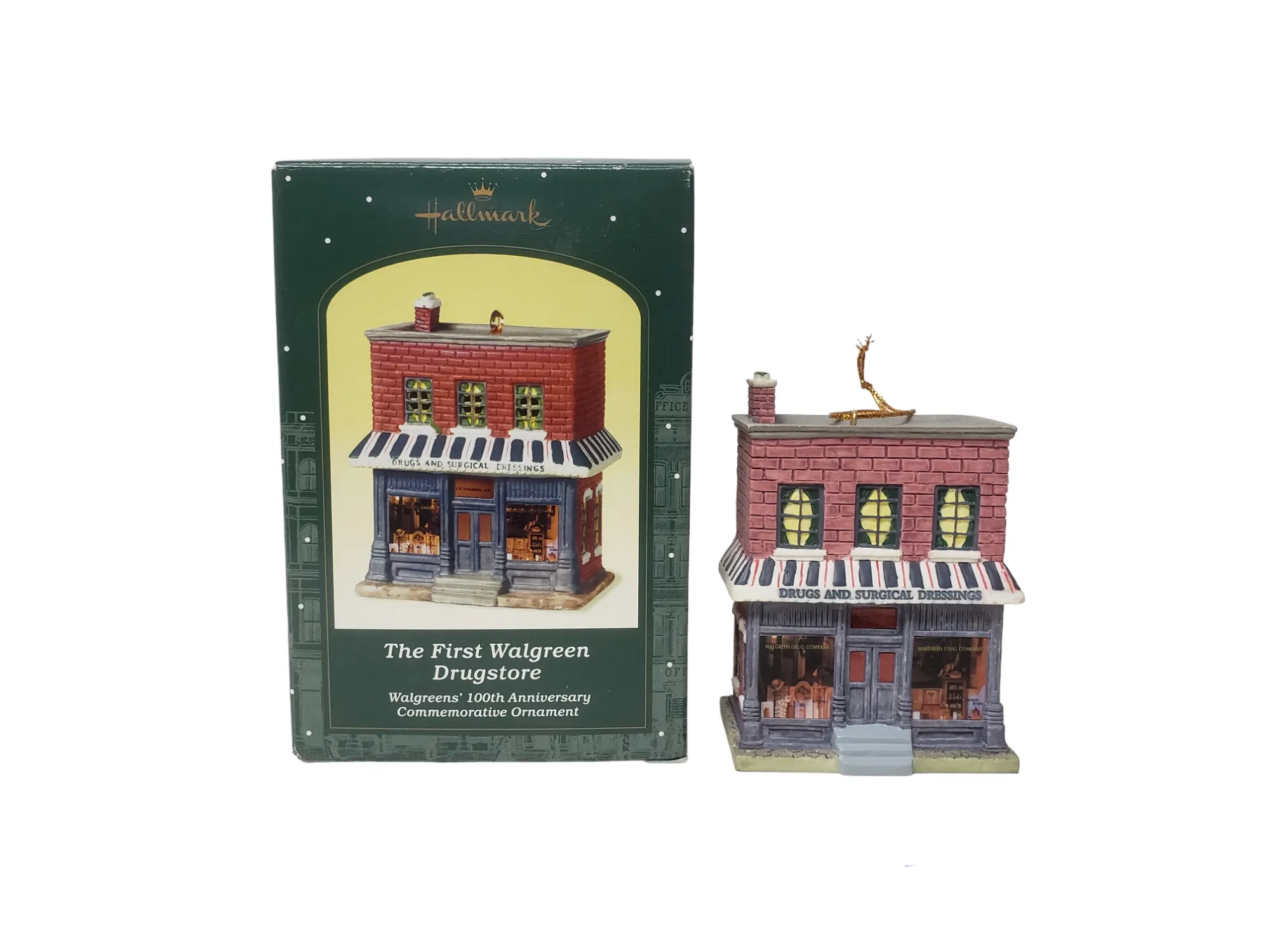 00s 2001 Walgreen 100 Years Commemorative Ornament By Hallmark