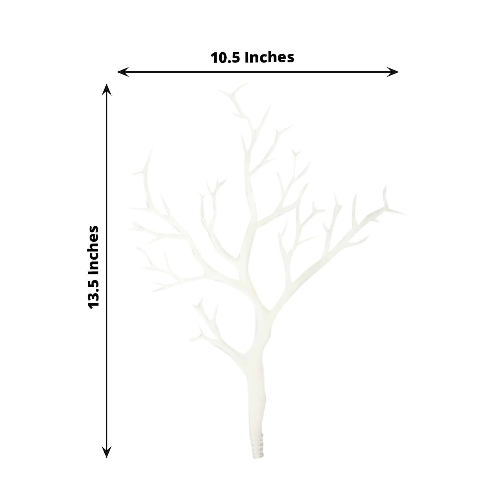 10 Pack 14" White Artificial Manzanita Tree Branches, DIY Plastic Dry Plant Twig Vase Fillers