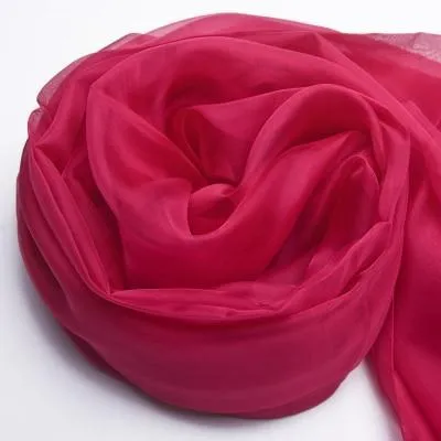 100% Natural Silk Long Georgette Scarf