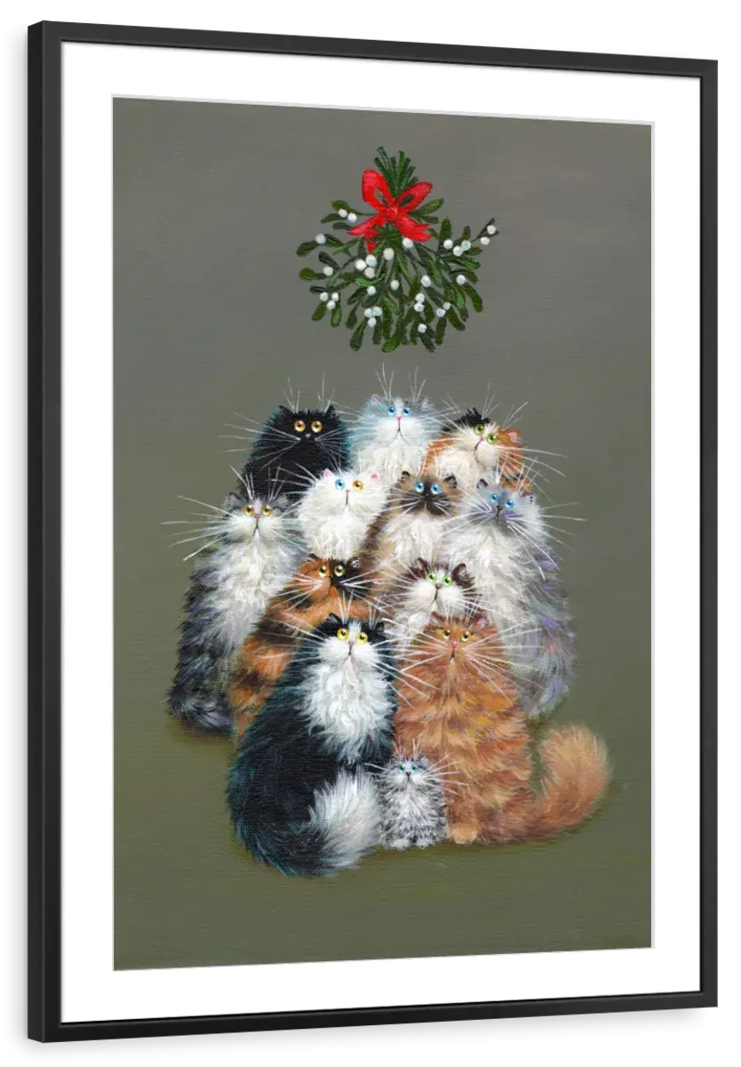 12 Cats Of Christmas Wall Art