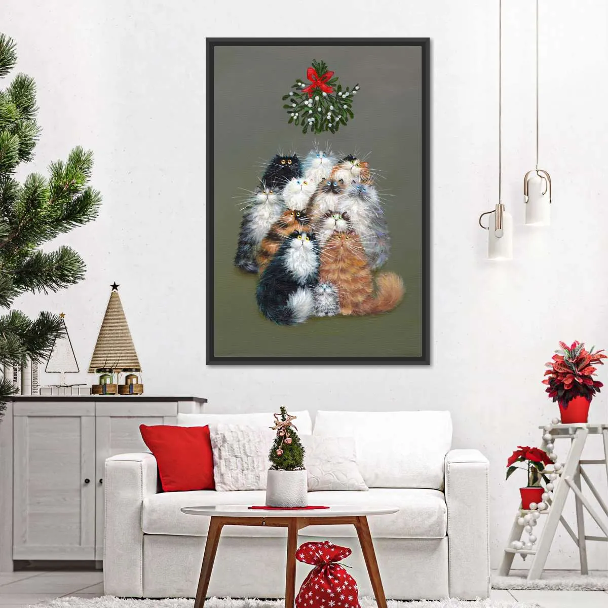 12 Cats Of Christmas Wall Art