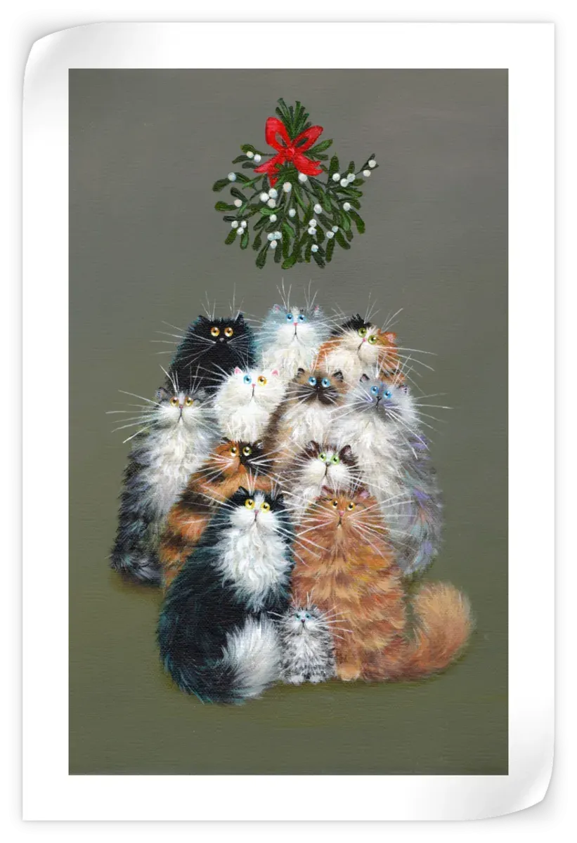 12 Cats Of Christmas Wall Art