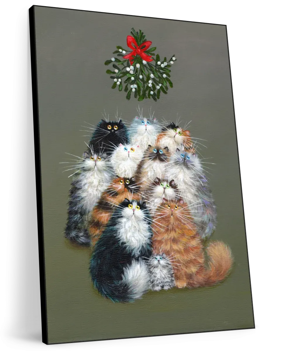 12 Cats Of Christmas Wall Art