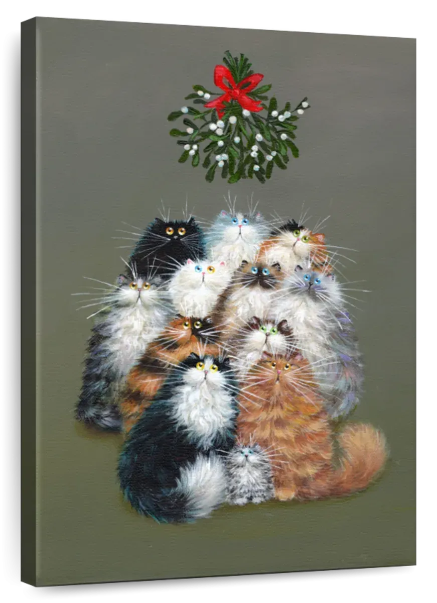 12 Cats Of Christmas Wall Art