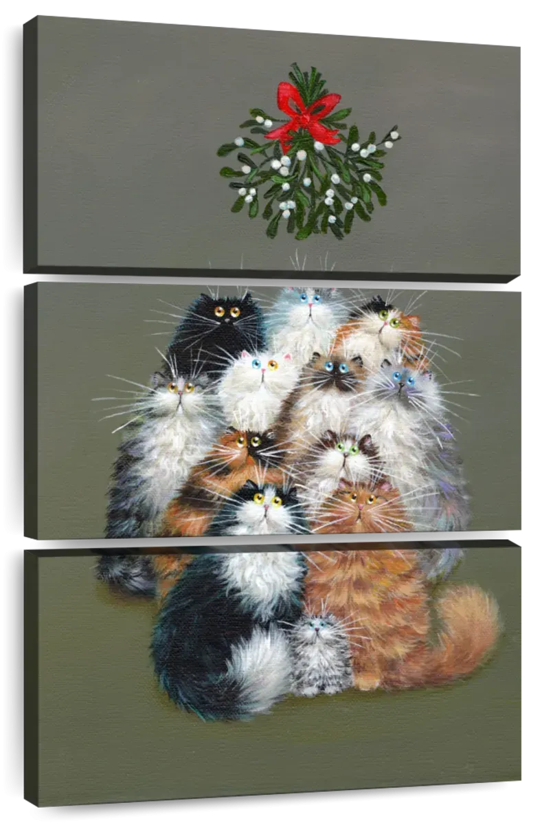 12 Cats Of Christmas Wall Art