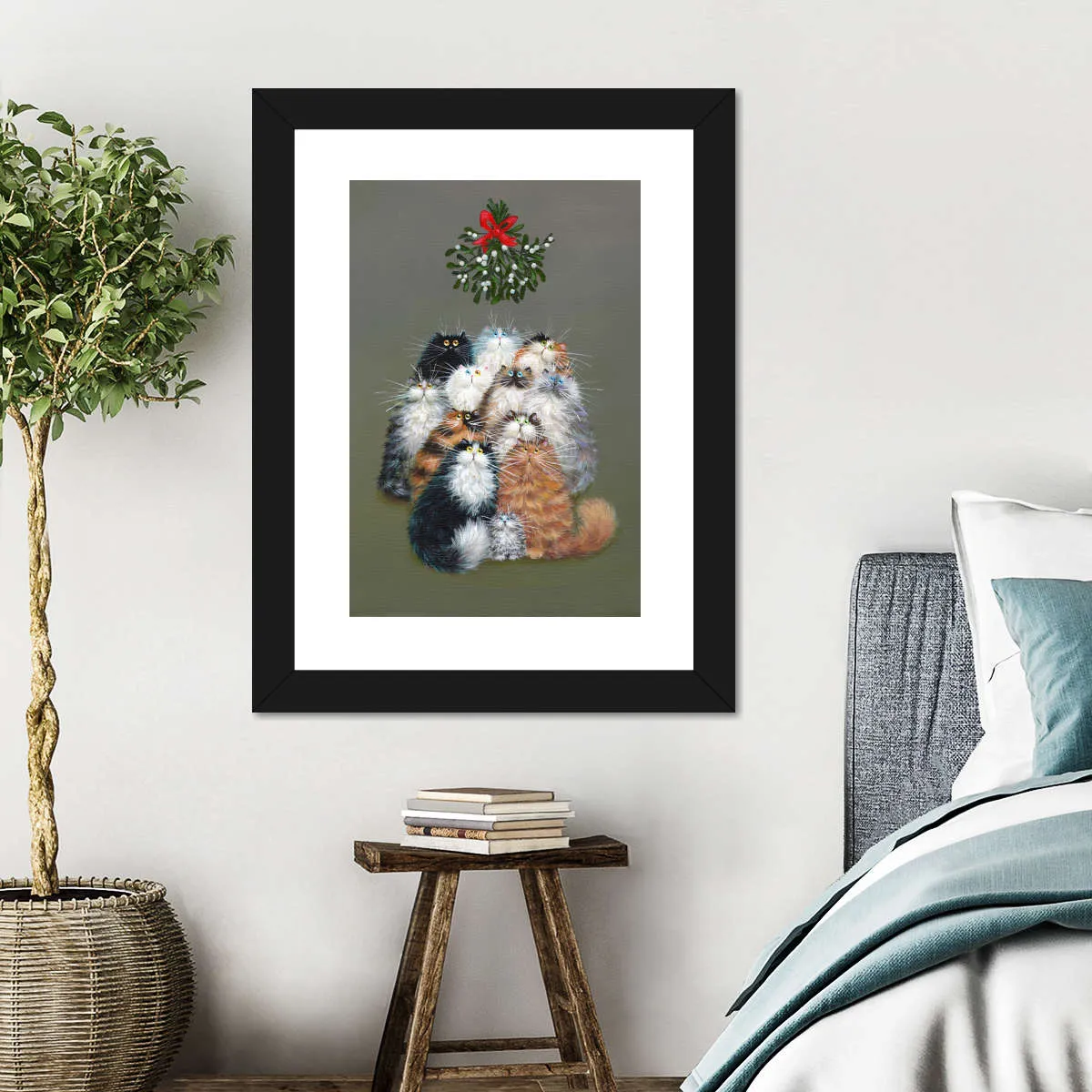 12 Cats Of Christmas Wall Art