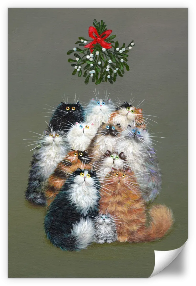 12 Cats Of Christmas Wall Art