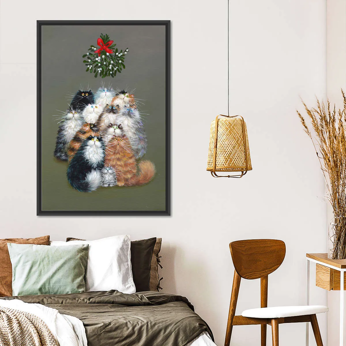 12 Cats Of Christmas Wall Art