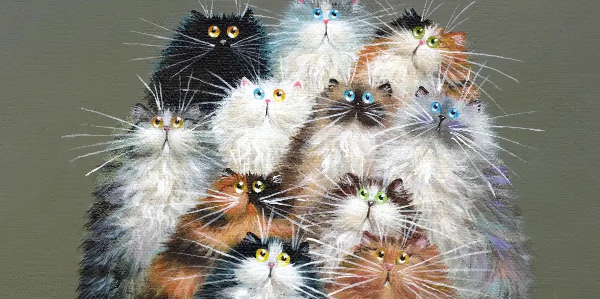 12 Cats Of Christmas Wall Art