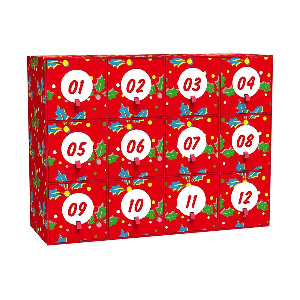 12 Days Of Christmas Socks Holiday Gift Box Set - 12-Pack