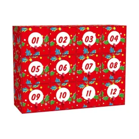 12 Days Of Christmas Socks Holiday Gift Box Set - 12-Pack