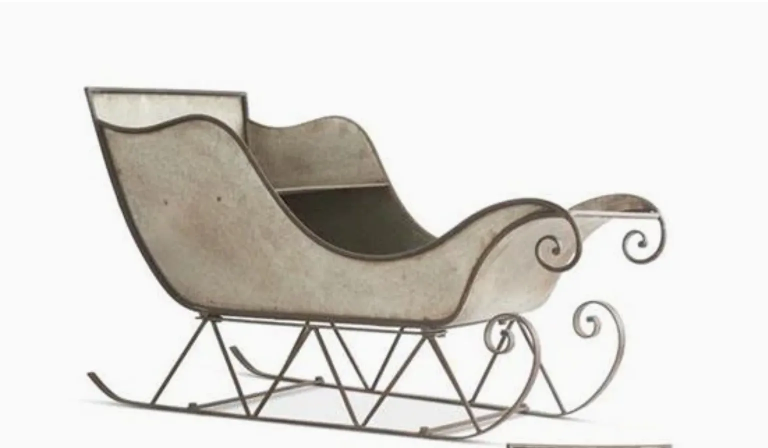 22 Inch Metal Sleigh Large