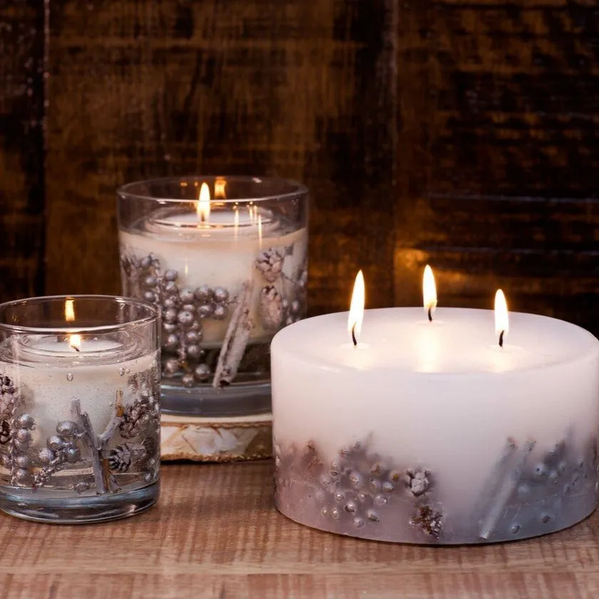 3 Wick Scented Pillar Candle | White Cashmere & Pear