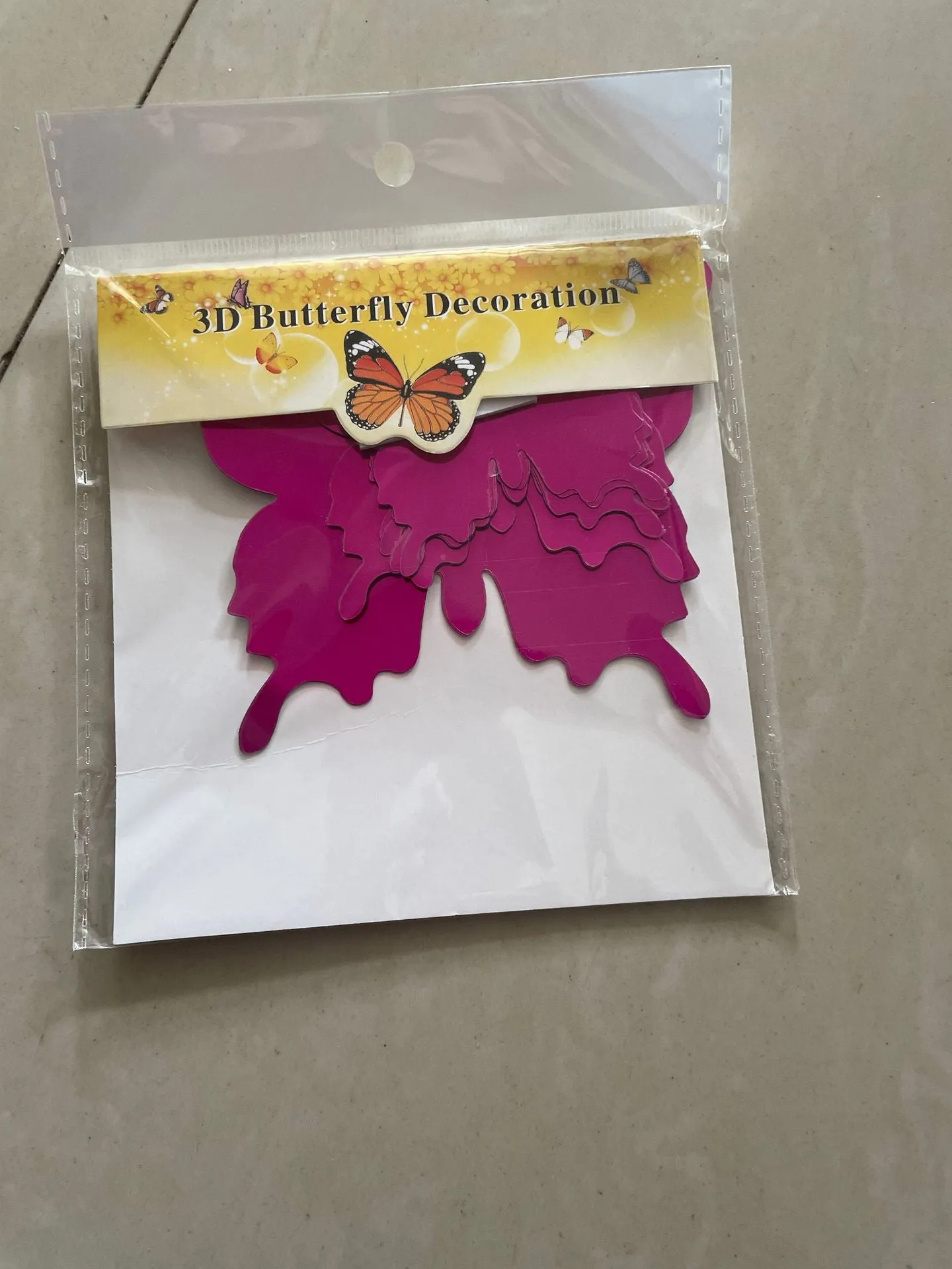 3D Mirror Butterfly Wall Stickers