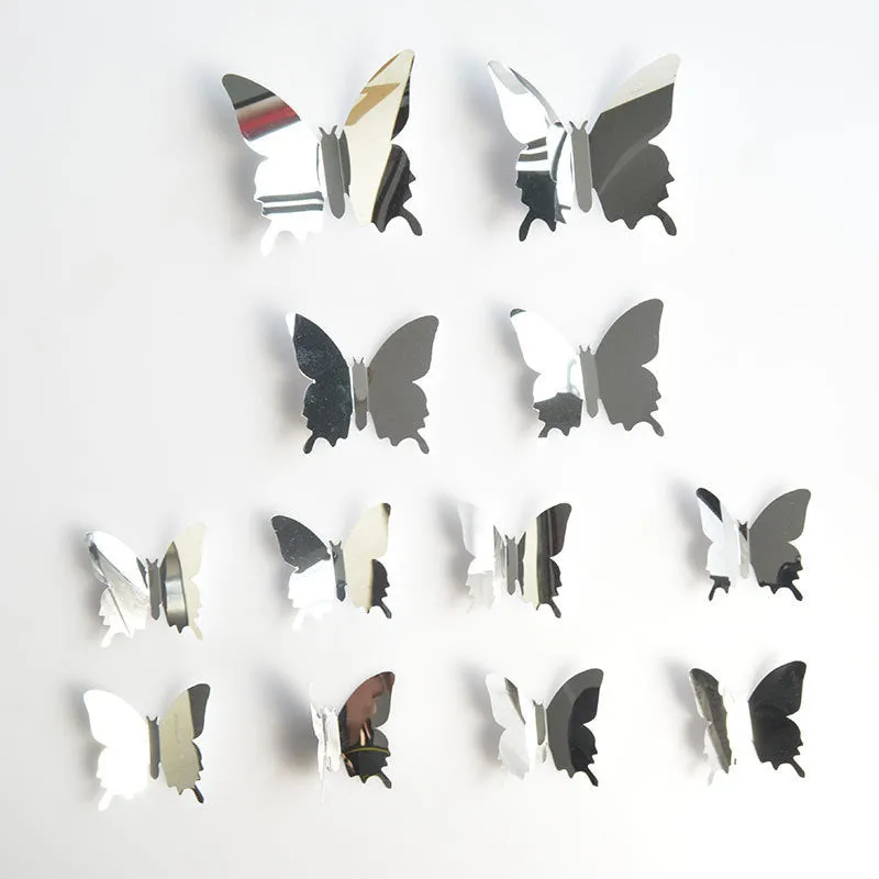 3D Mirror Butterfly Wall Stickers