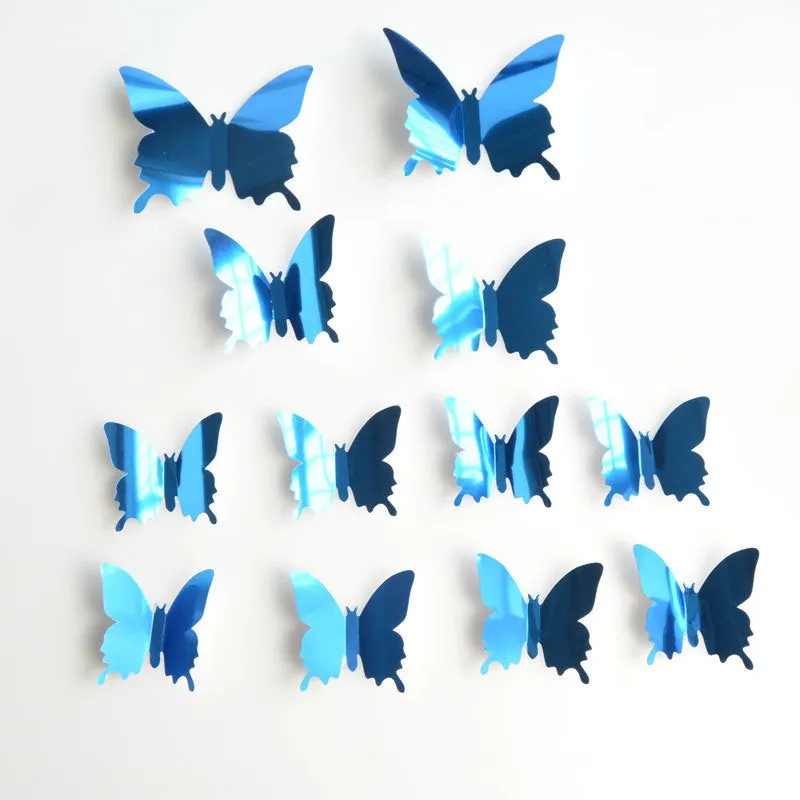 3D Mirror Butterfly Wall Stickers