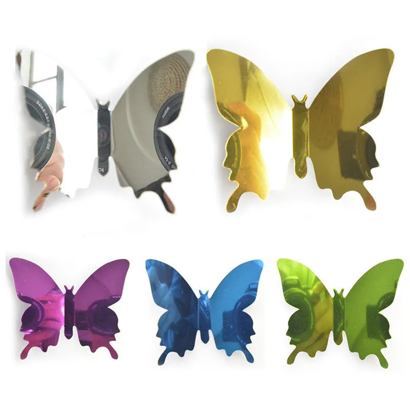 3D Mirror Butterfly Wall Stickers