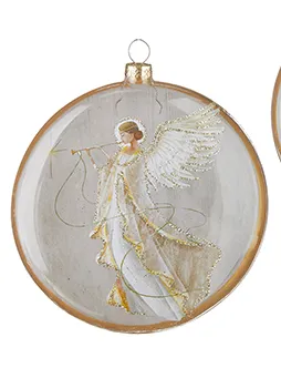 5.5" Holy Family & Angel Ornament