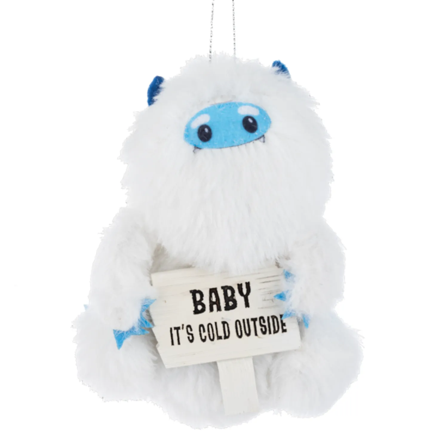 5" Yuletide Yeti with Message Plush Ornament