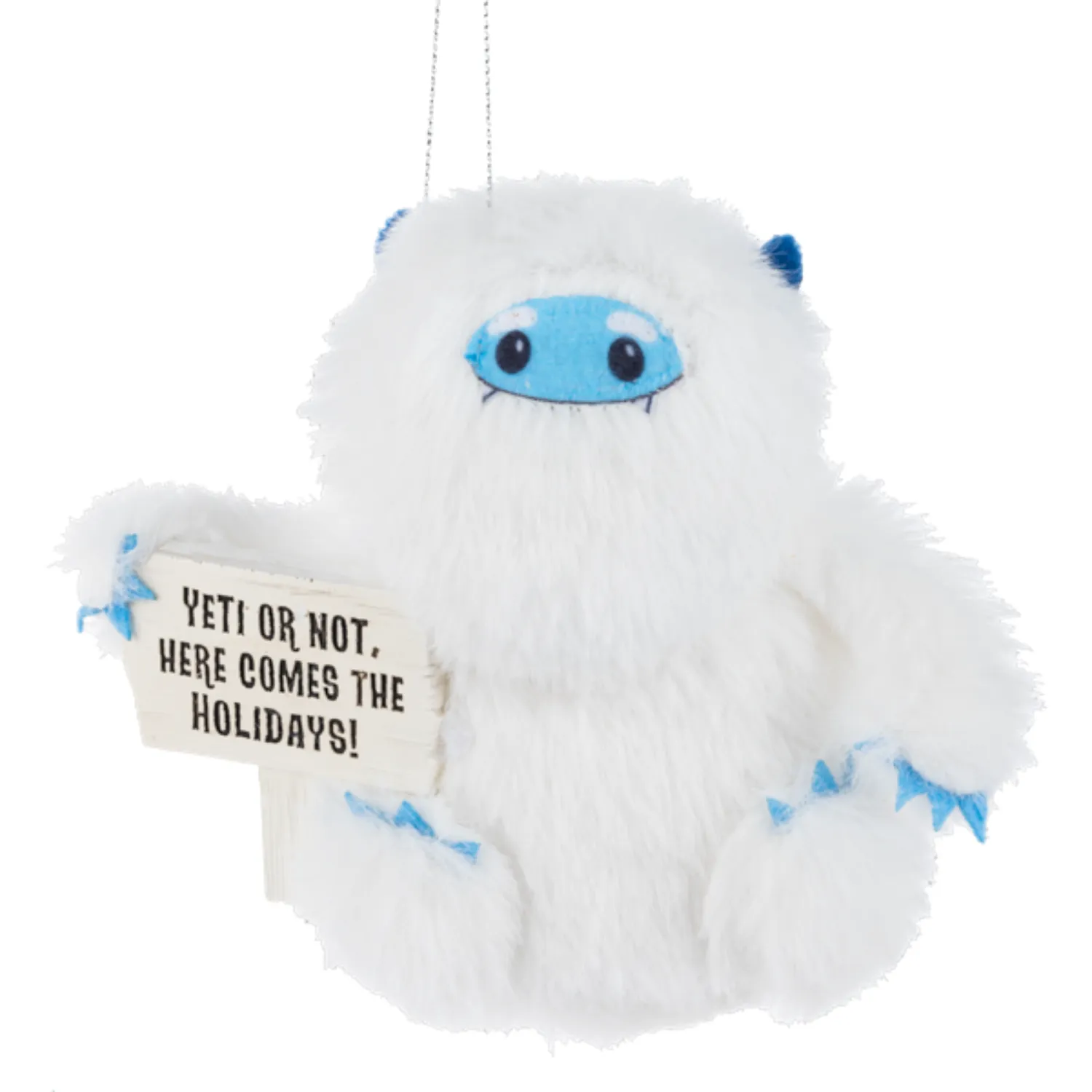 5" Yuletide Yeti with Message Plush Ornament