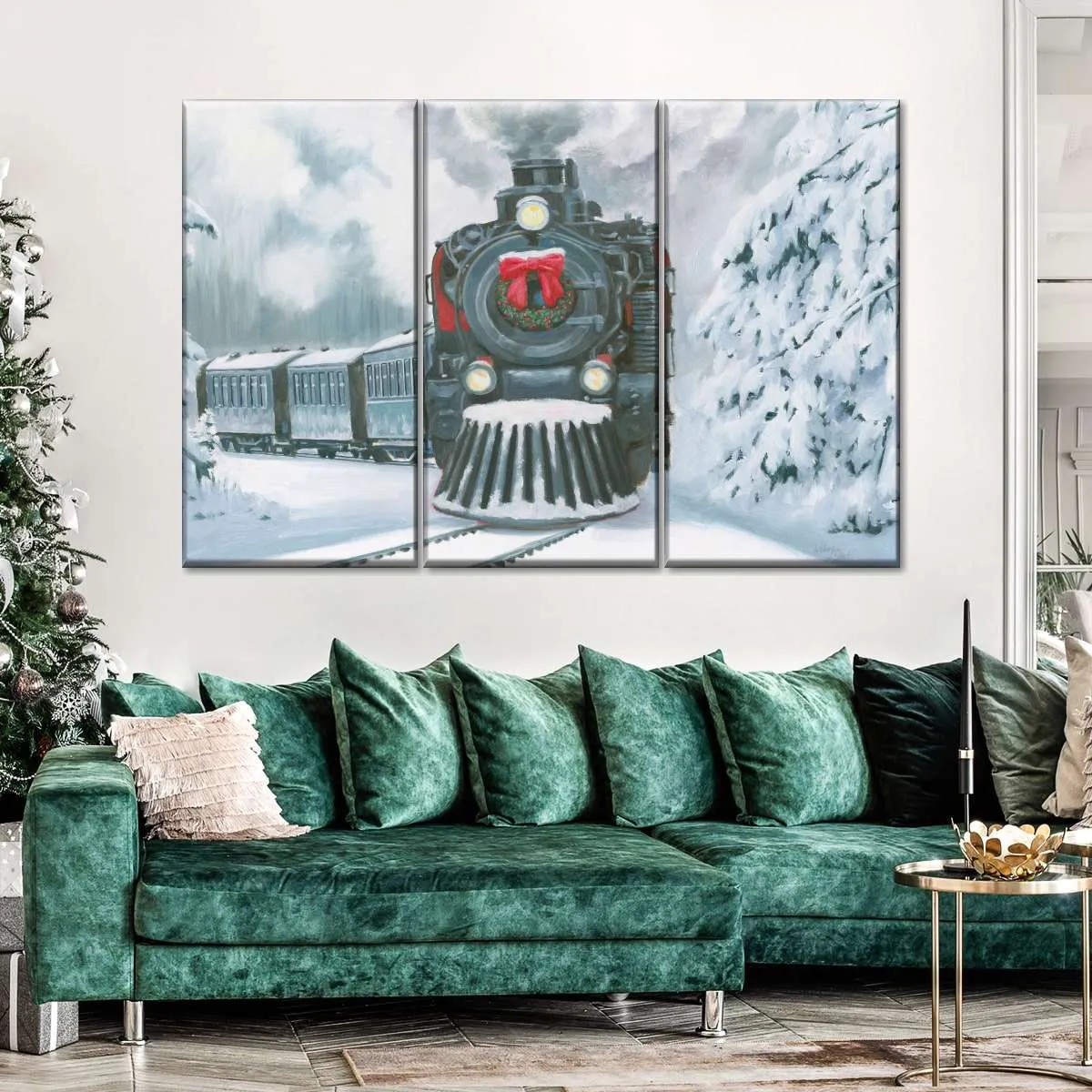 A Christmas Train Wall Art