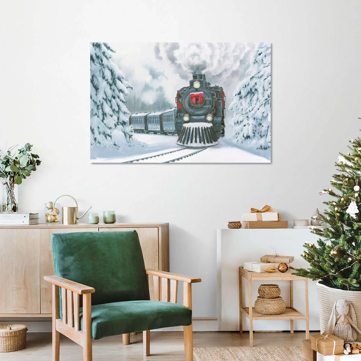 A Christmas Train Wall Art