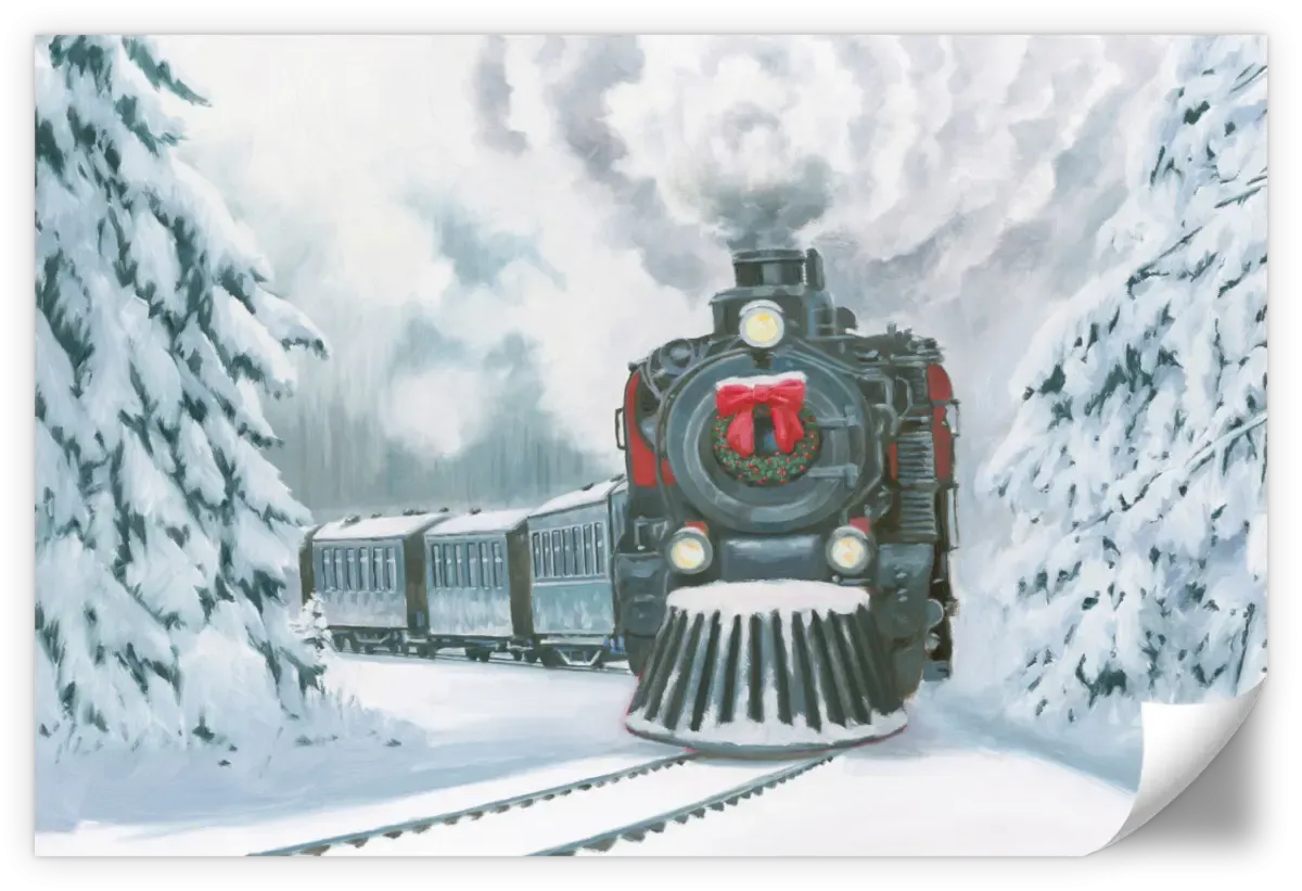 A Christmas Train Wall Art