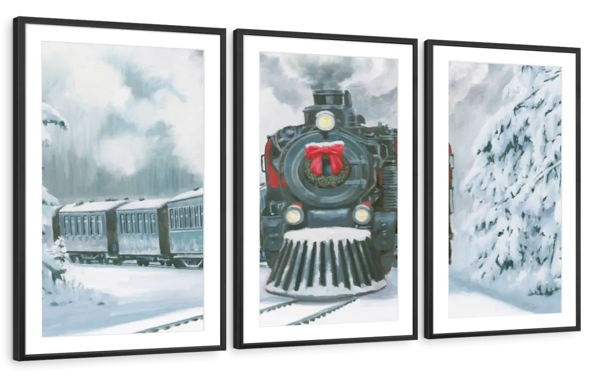 A Christmas Train Wall Art