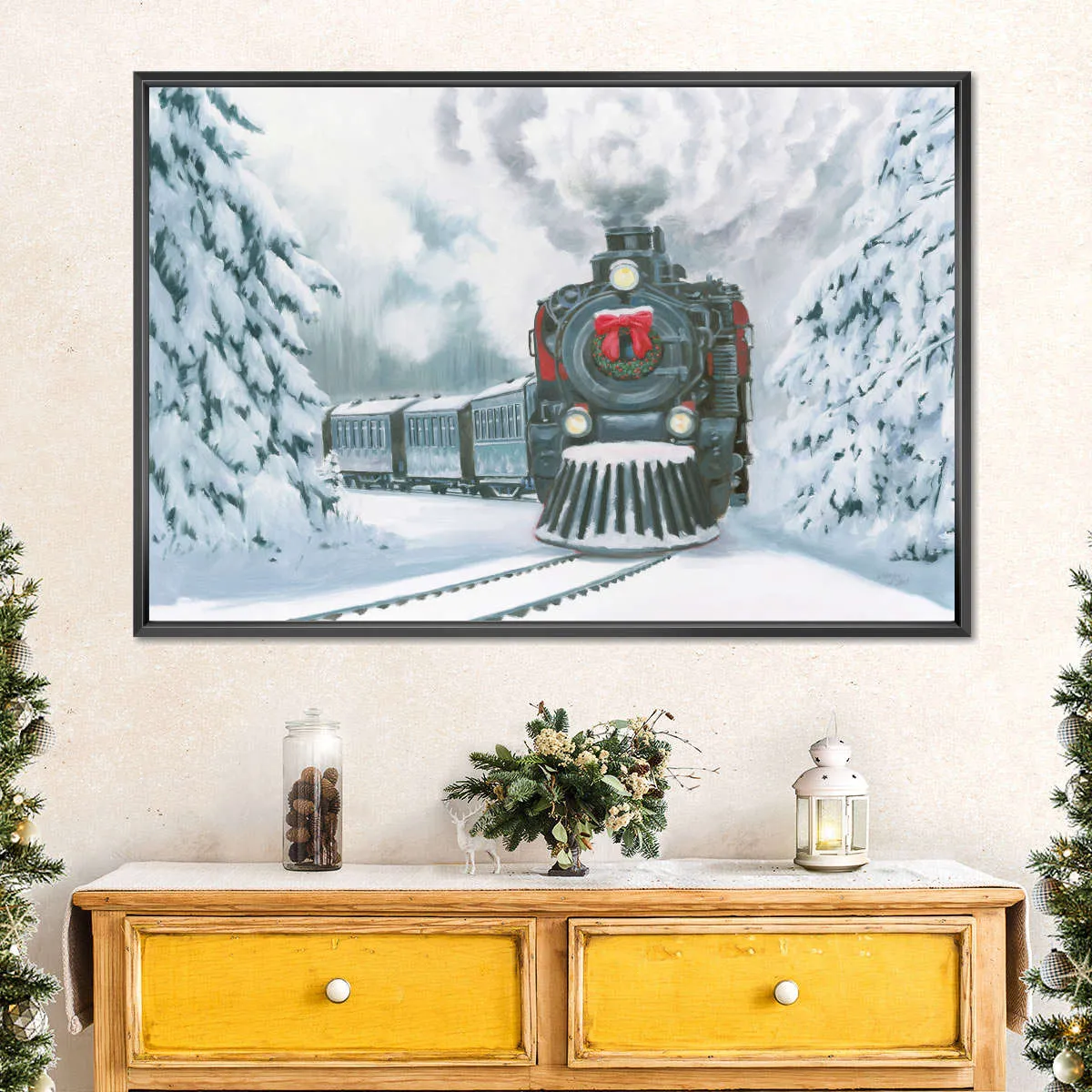 A Christmas Train Wall Art