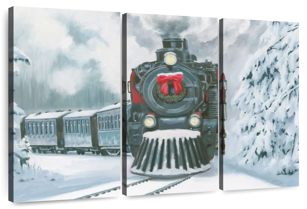 A Christmas Train Wall Art