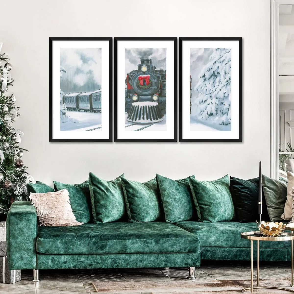 A Christmas Train Wall Art