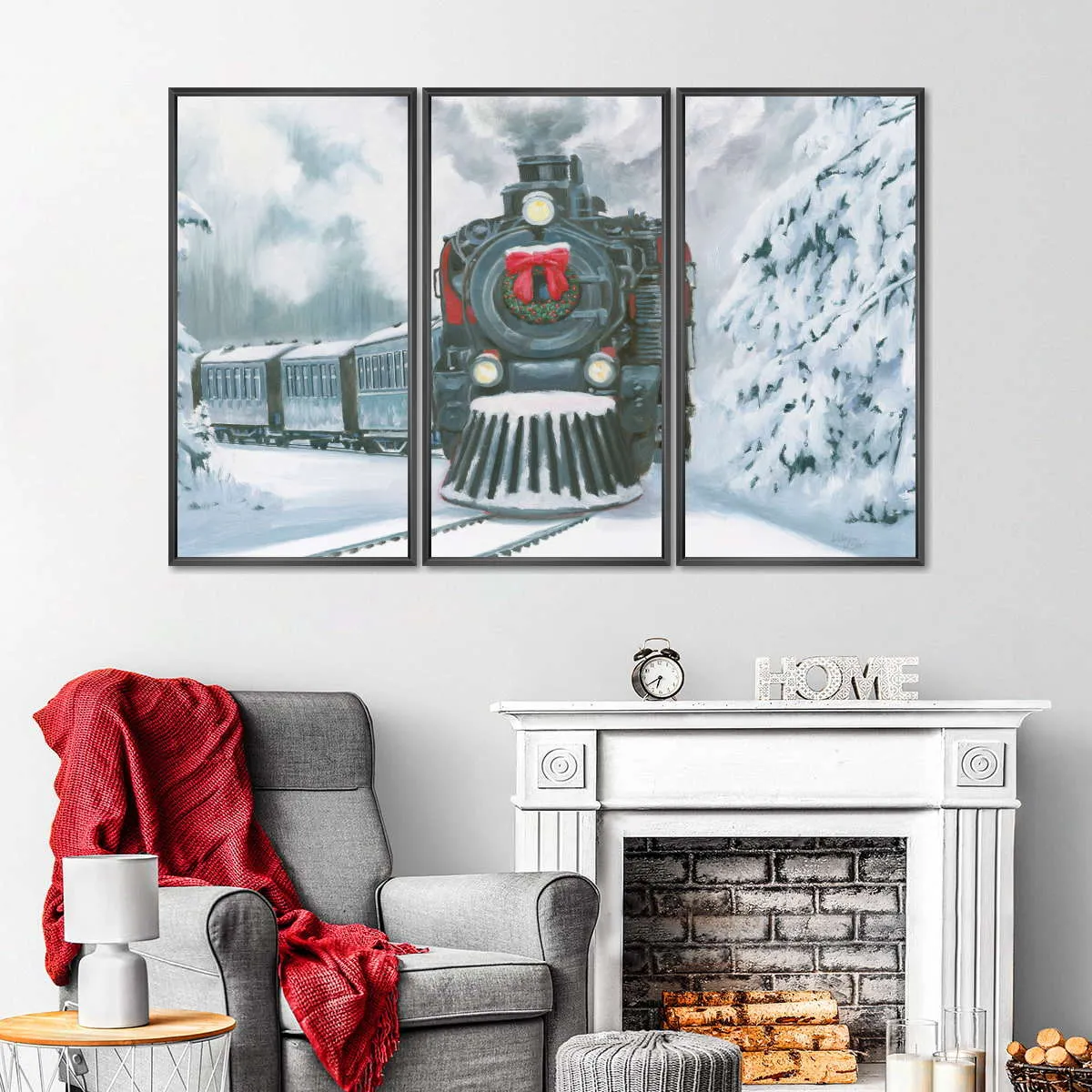 A Christmas Train Wall Art