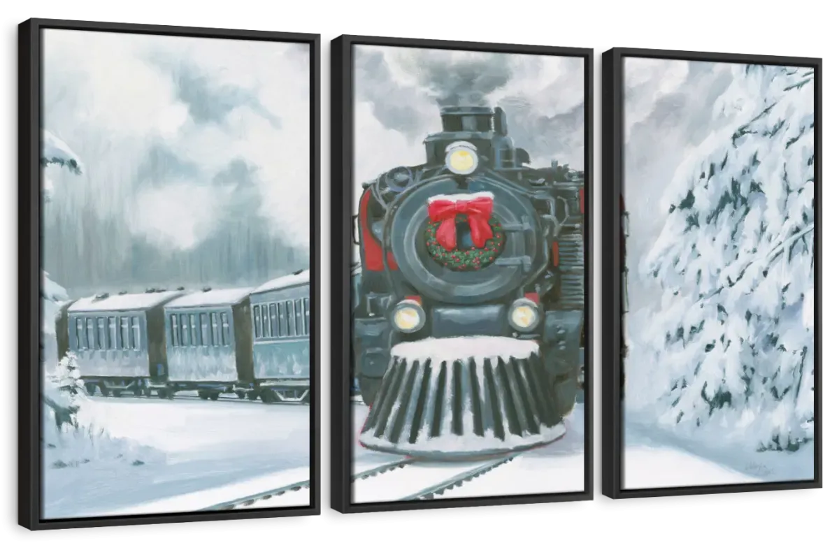 A Christmas Train Wall Art