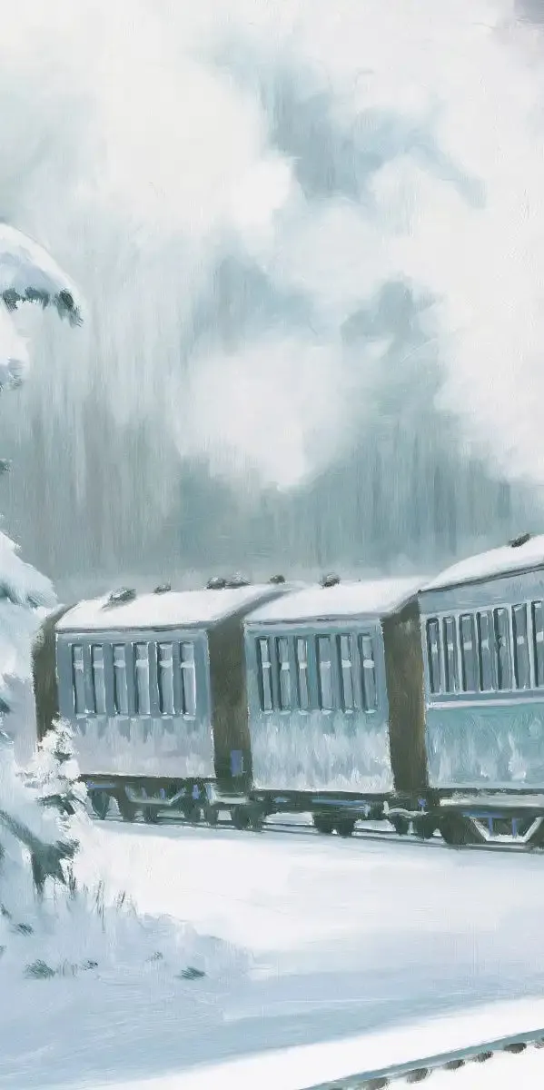 A Christmas Train Wall Art