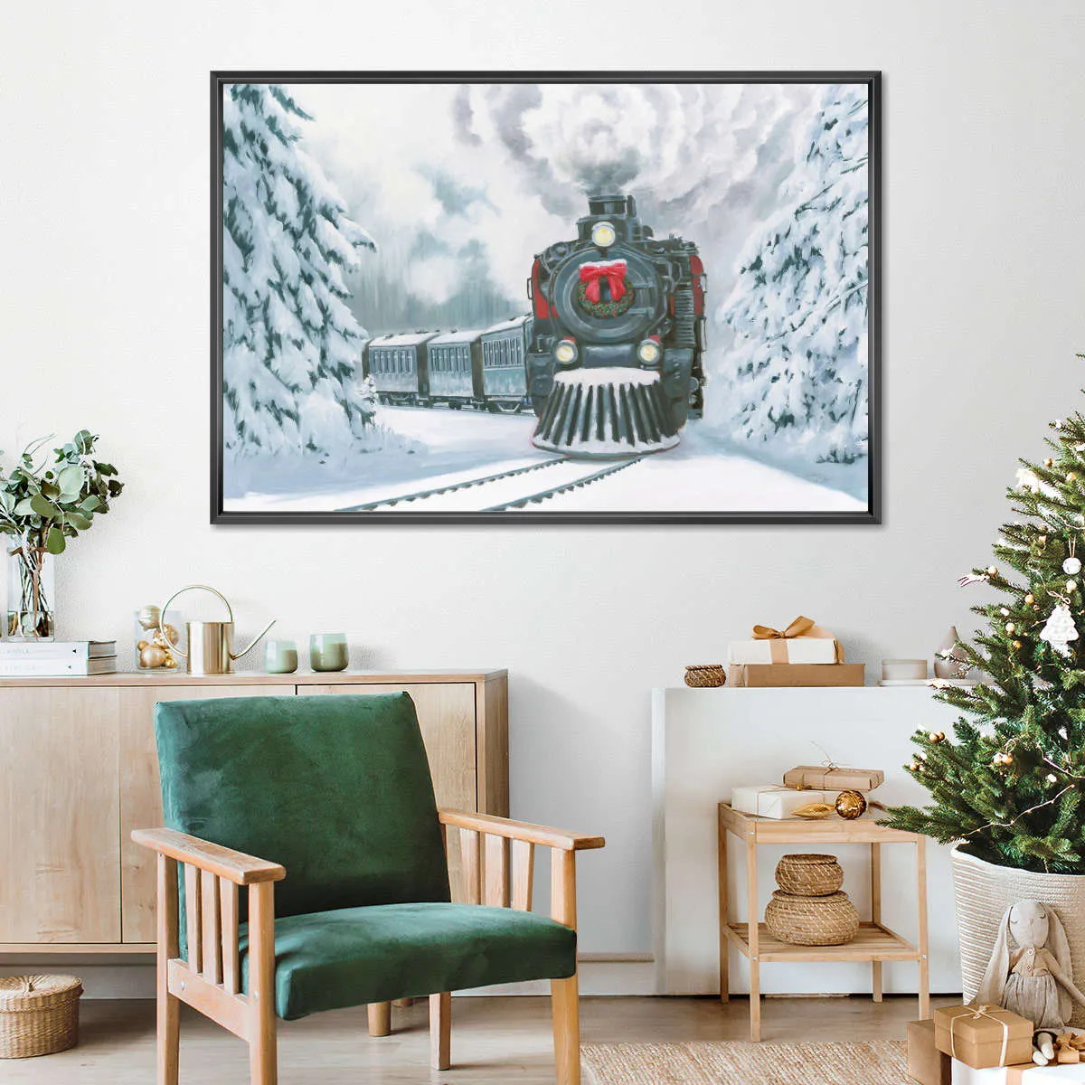 A Christmas Train Wall Art