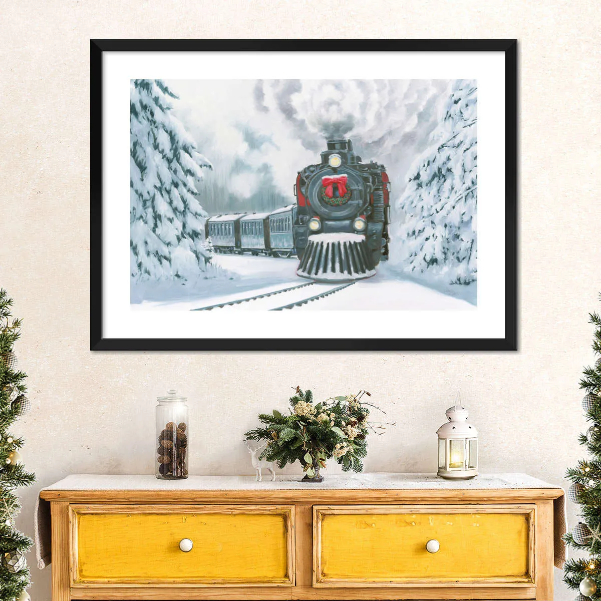 A Christmas Train Wall Art