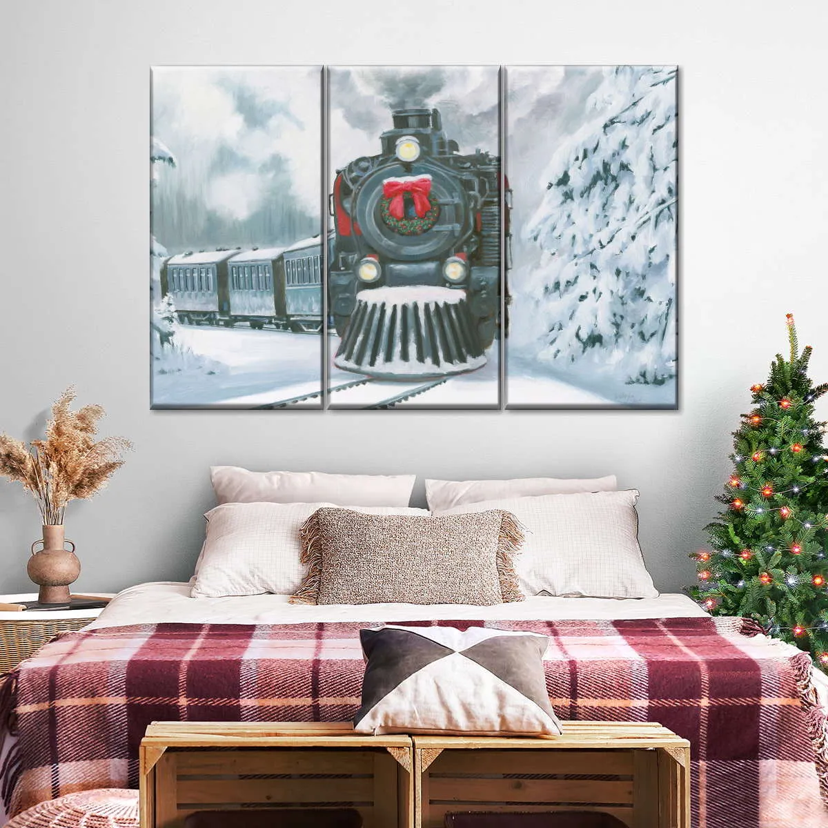 A Christmas Train Wall Art