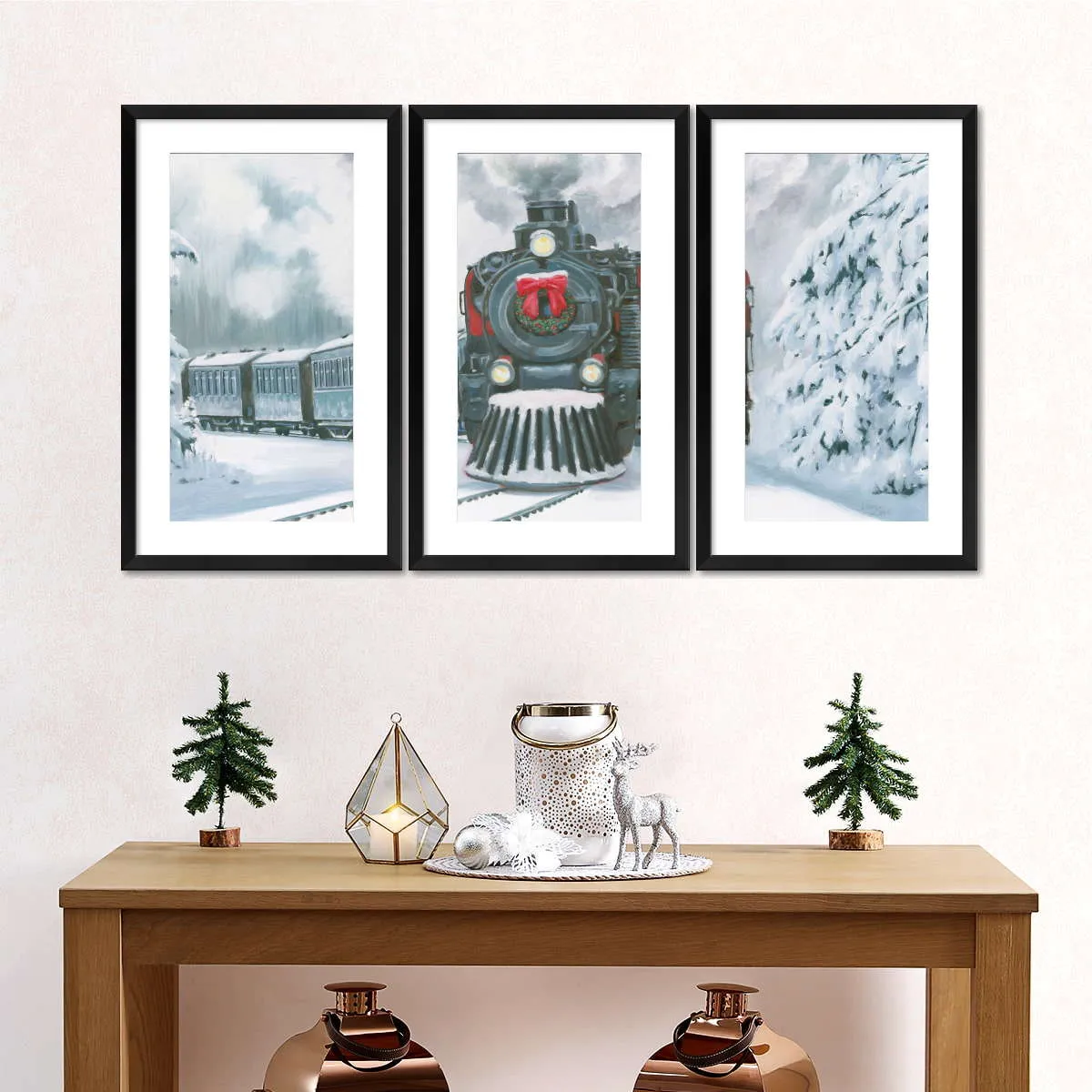 A Christmas Train Wall Art