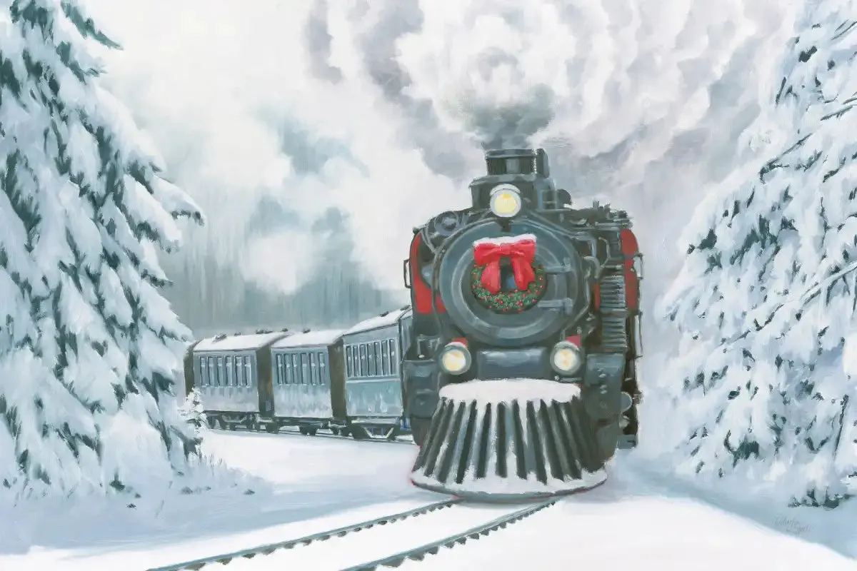 A Christmas Train Wall Art