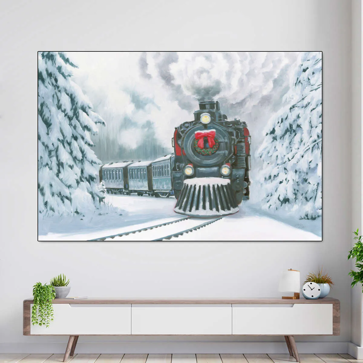 A Christmas Train Wall Art