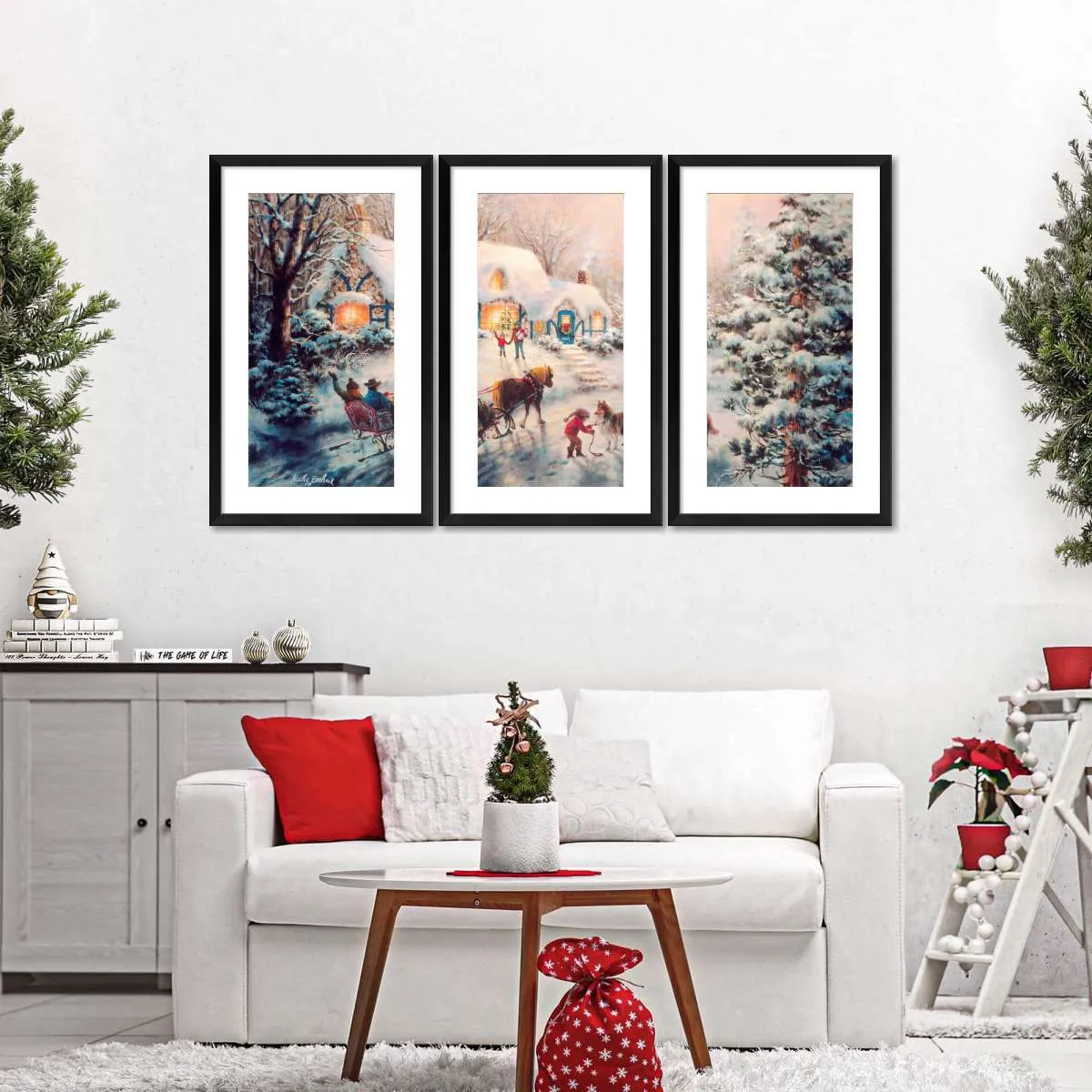 A Christmas Visit Wall Art