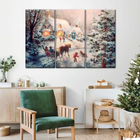 A Christmas Visit Wall Art