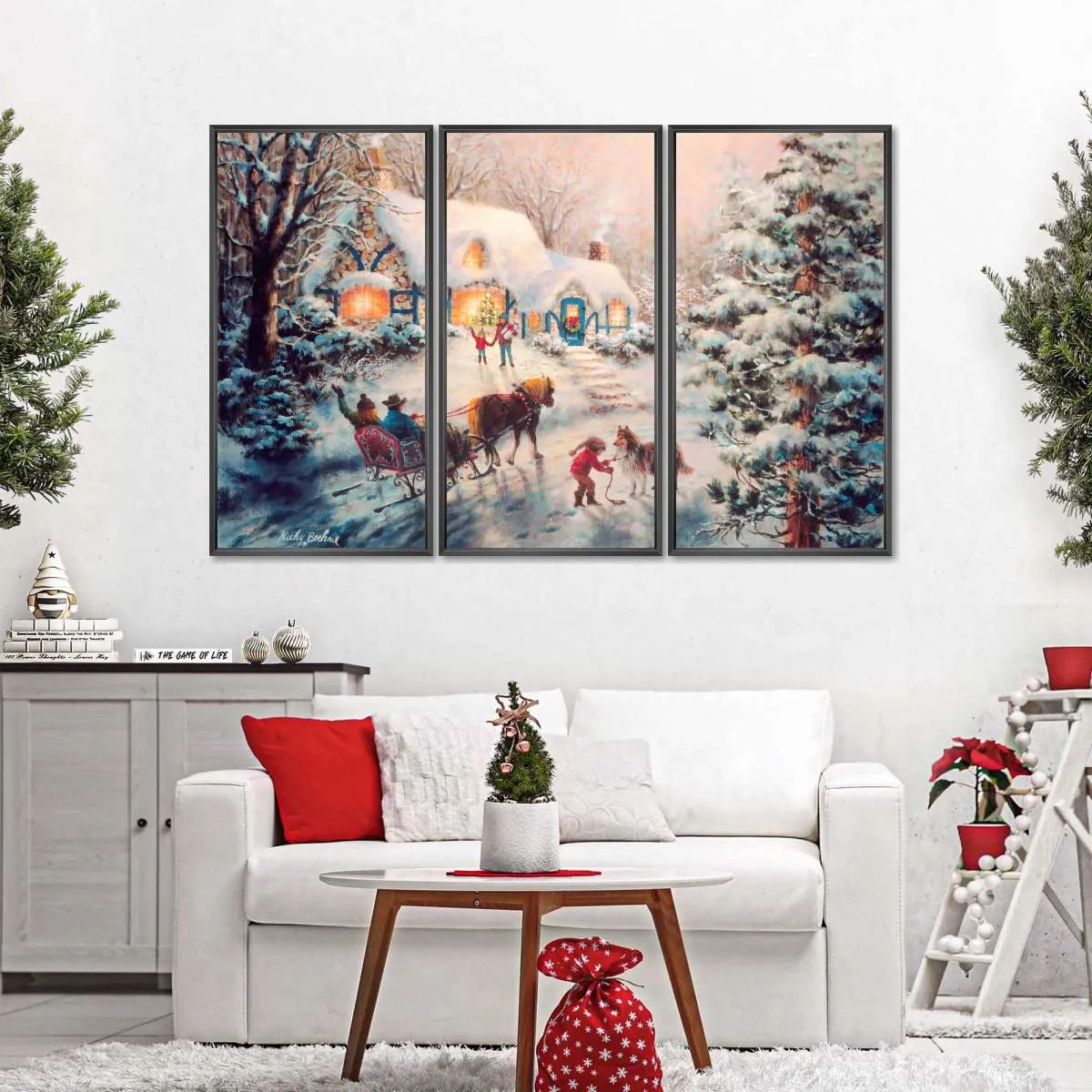 A Christmas Visit Wall Art