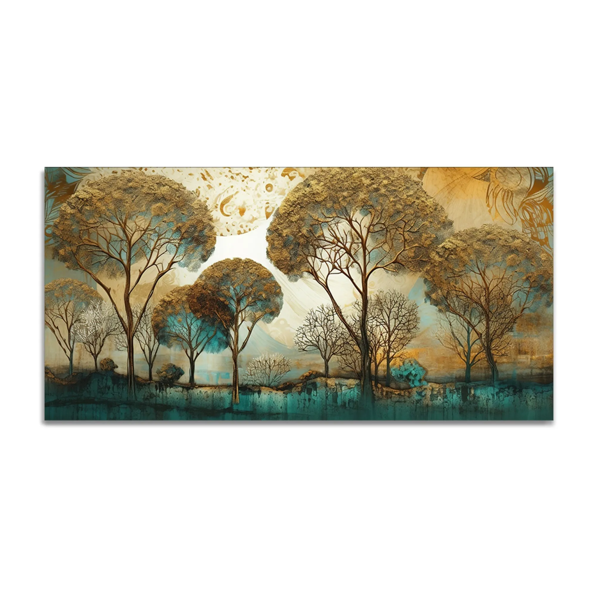 Abstract Forest Tree Artistic Art Canvas Wall Painting