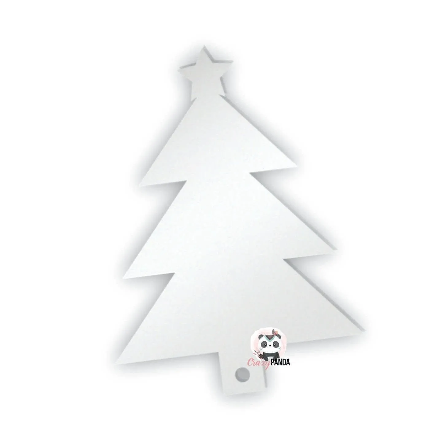 Acrylic Blank Clear Christmas Tree 70x50x3mm {Recommended for Sublimation}