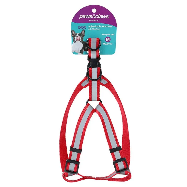 Adjustable Pet Harness, Medium, 3 Asstd Colours