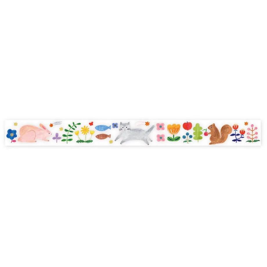 Aiko Fukawa Clear Masking Tape - Happy Garden