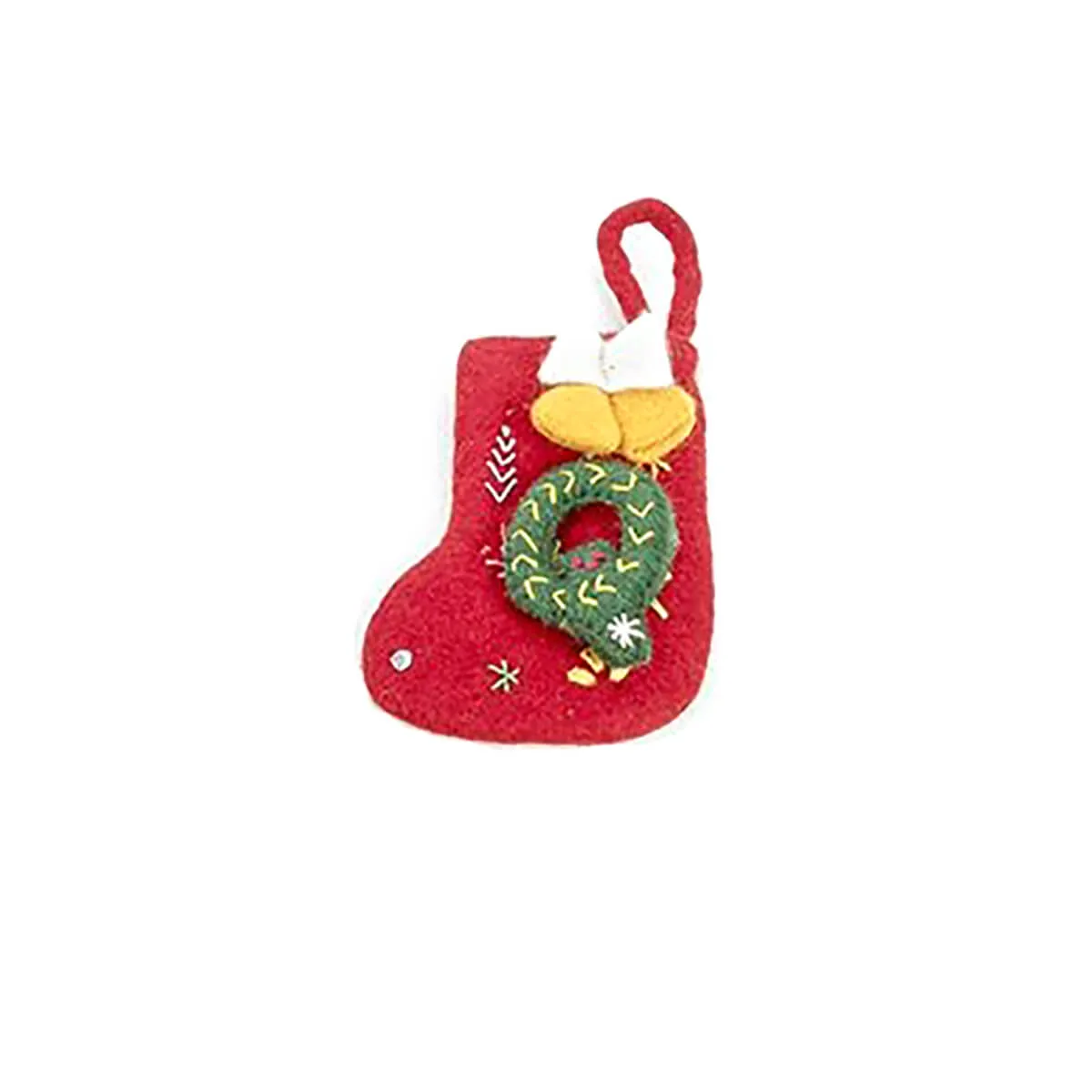 Alphabet Mini Christmas Stocking Hanging Decorations (Various Letters A-Z) by Felt So Good