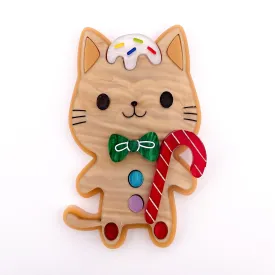 Amber the cat cookie - brooch - Set of 4