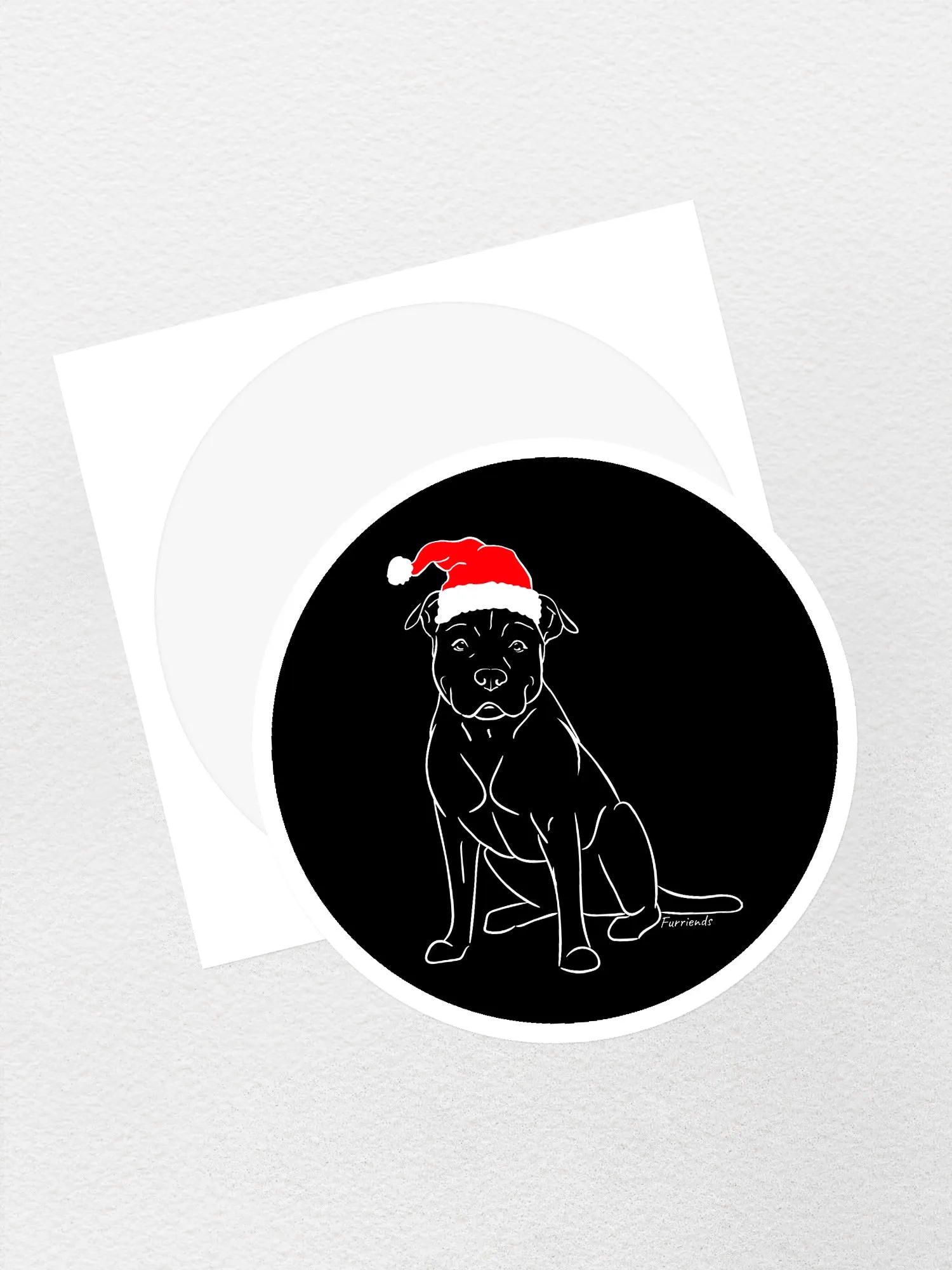 American Staffordshire Terrier Christmas Edition Sticker